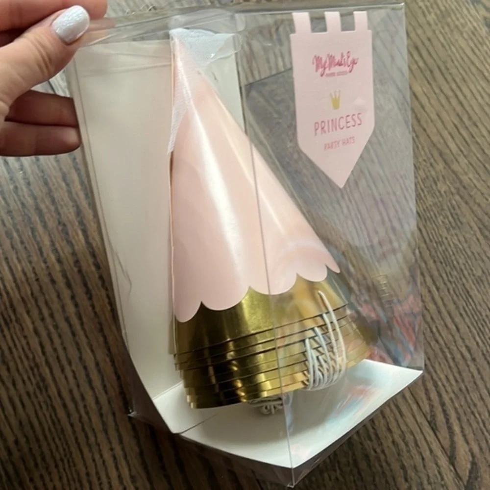 8 princess party hats girl’s birthday celebration pinterest mom with ribbon